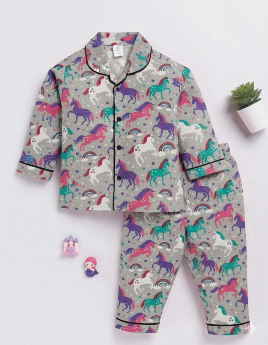 Unicorn Flannal pyjama set for winter