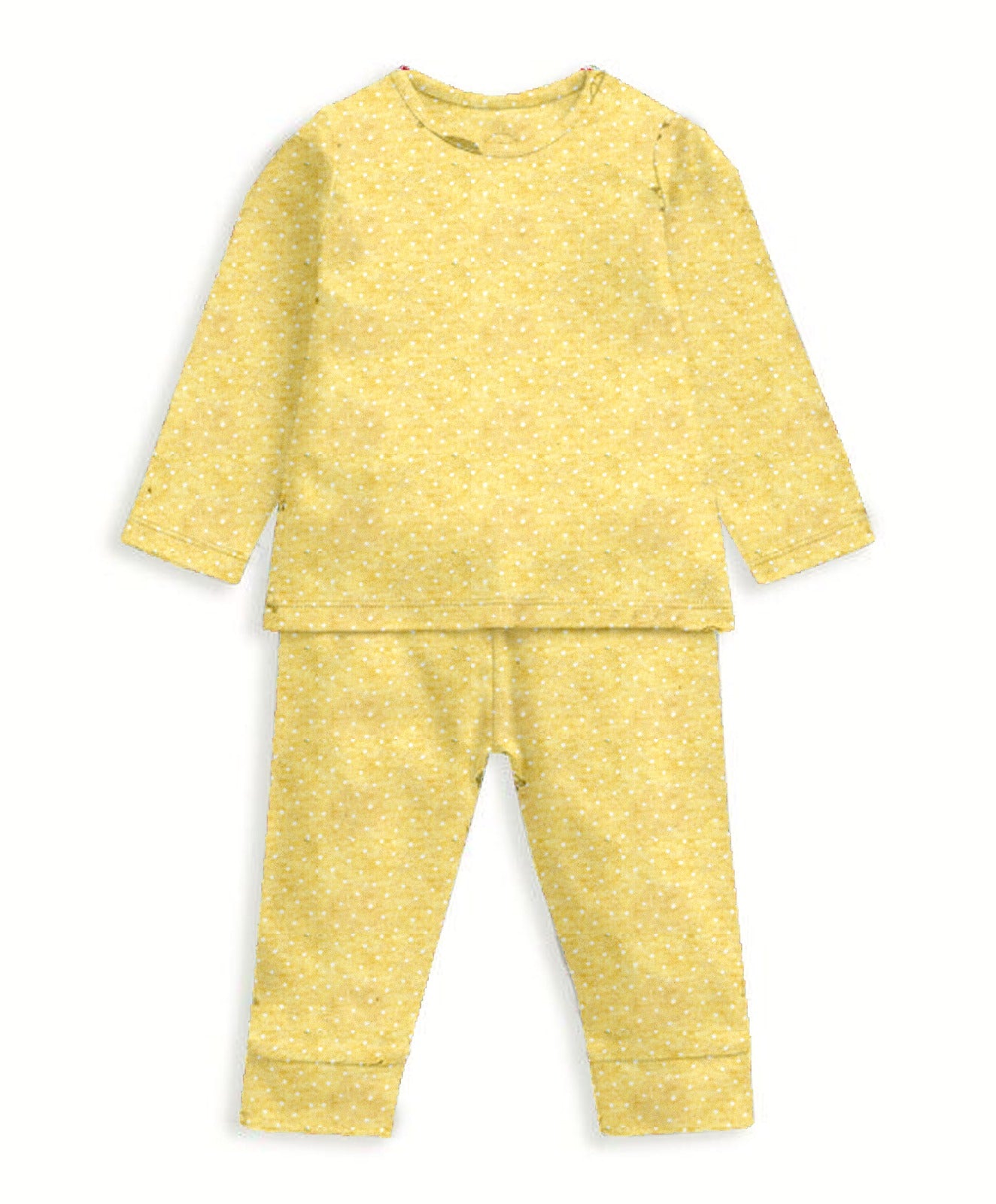 Baby Yellow Dot Tshirt with trouser Sets