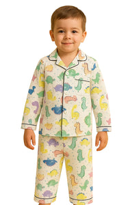 Kids DINOSAUR  Flannal pyjama set for winter