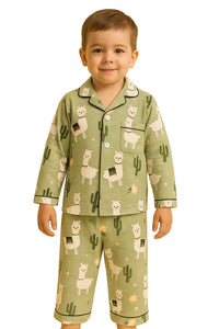 Kids Lama Flannal pyjama set for winter