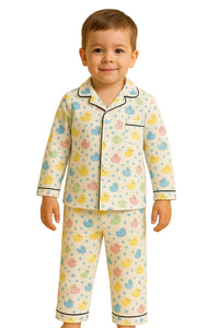 Kids Cute Duck Flannal pyjama set for winter