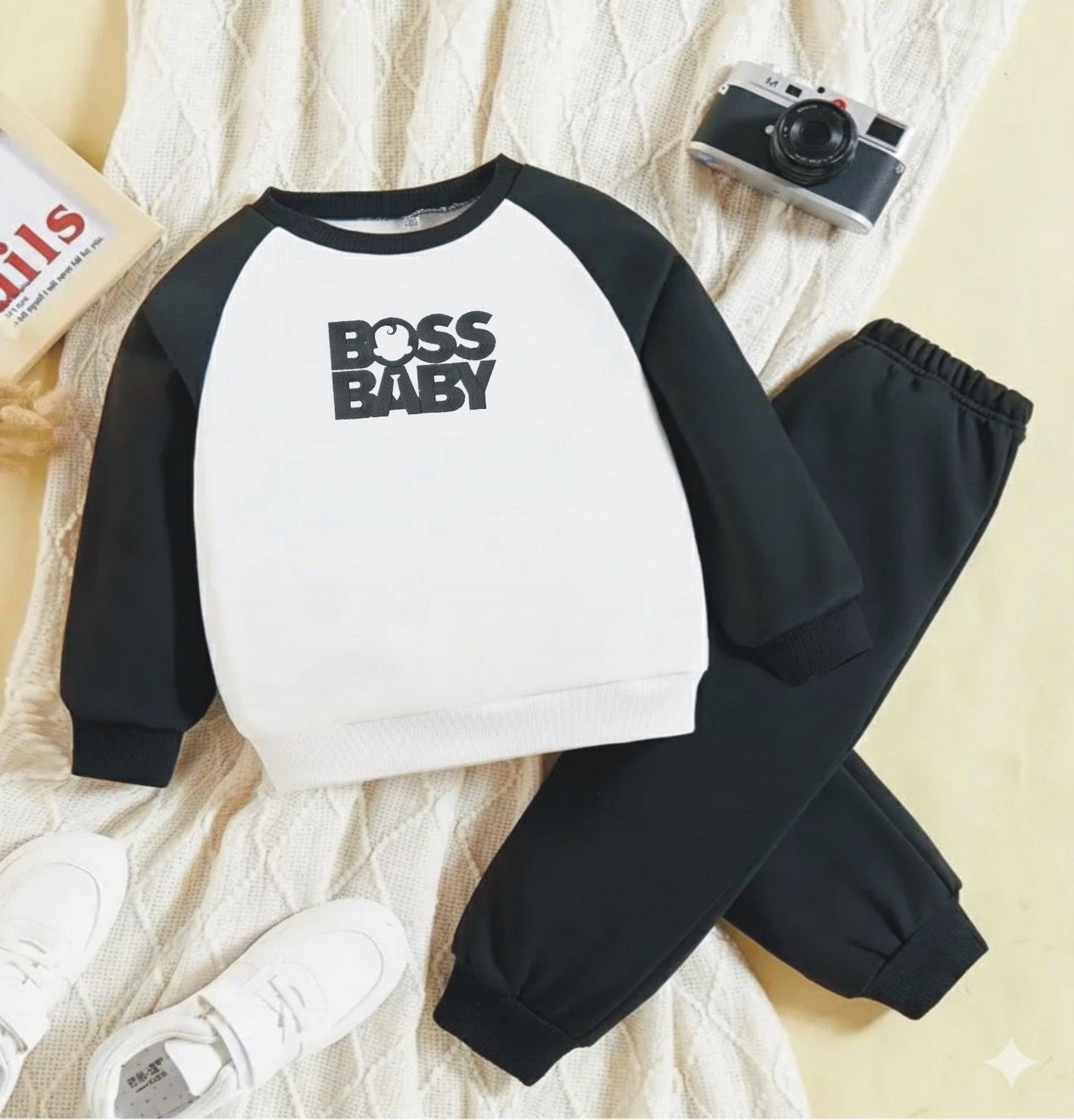 Kids Soft Boss Baby Relaxed Sweatsuit