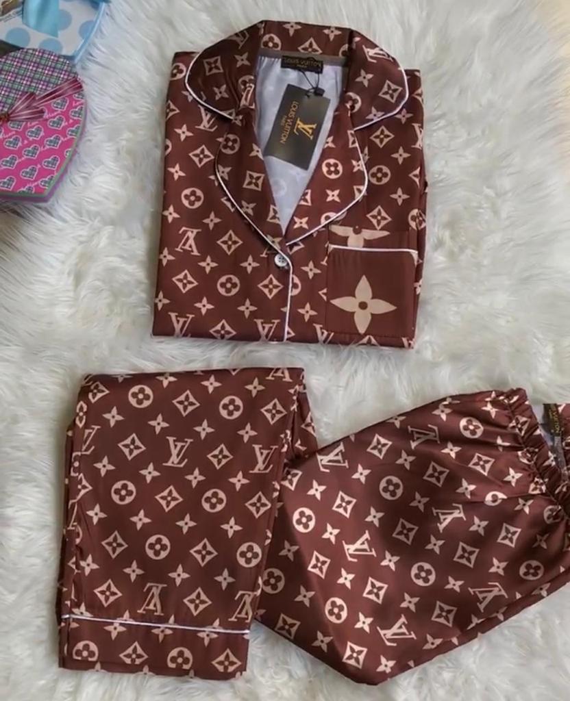 silk louis vuitton pajamas for women