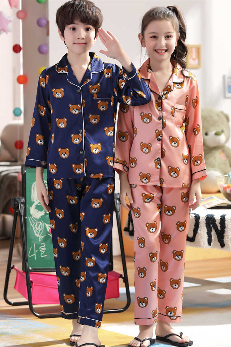 Boy silk online pajamas