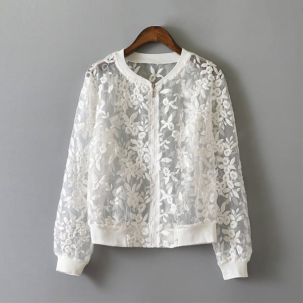 Ladies hot sale lace jackets